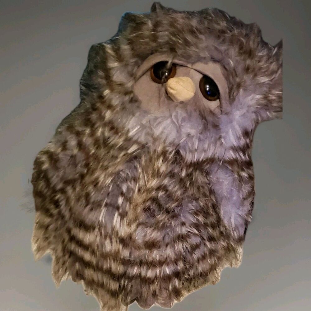 Aurora World Owl Plush Stuffed Animal Soft Fluffy Toy Large Eyes